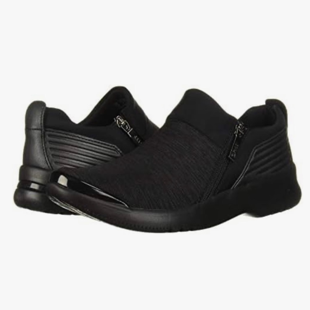 Bzees Black Men's Slip-On Sneakers